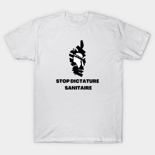 Stop dictature sanitaire drapeau Corse T-Shirt